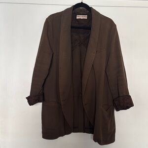 Free People Olive green Open Blazer